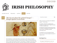 Tablet Screenshot of irishphilosophy.com